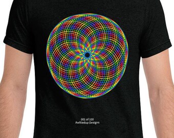 Awltiedup Designs Camiseta Spiralgraph