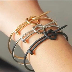 Knotted Nail Bracelet