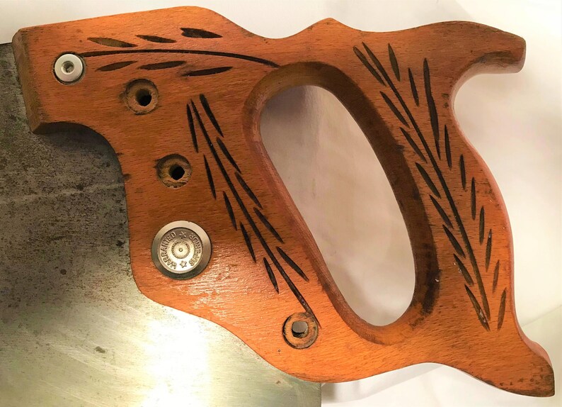 Vintage 26inch 10 TPI Warranted Superior Medallion Hand Saw Etsy