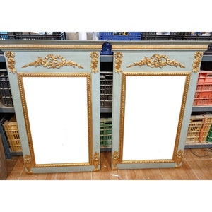 French Trumeau mirror Louis XVI antic trumeau mirror. french fireplace mirror Fireplace trumeau mirror style LOUIS XVI french antique mirror