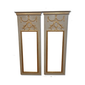 Paire of French Trumeau mirror Louis XVI antic trumeau mirror. french fireplace mirror Fireplace trumeau mirror style LOUIS XVI