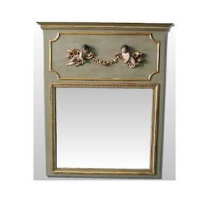 French Trumeau mirror Louis XVI antic trumeau mirror. french fireplace mirror Fireplace trumeau mirror style LOUIS XVI french antique mirror
