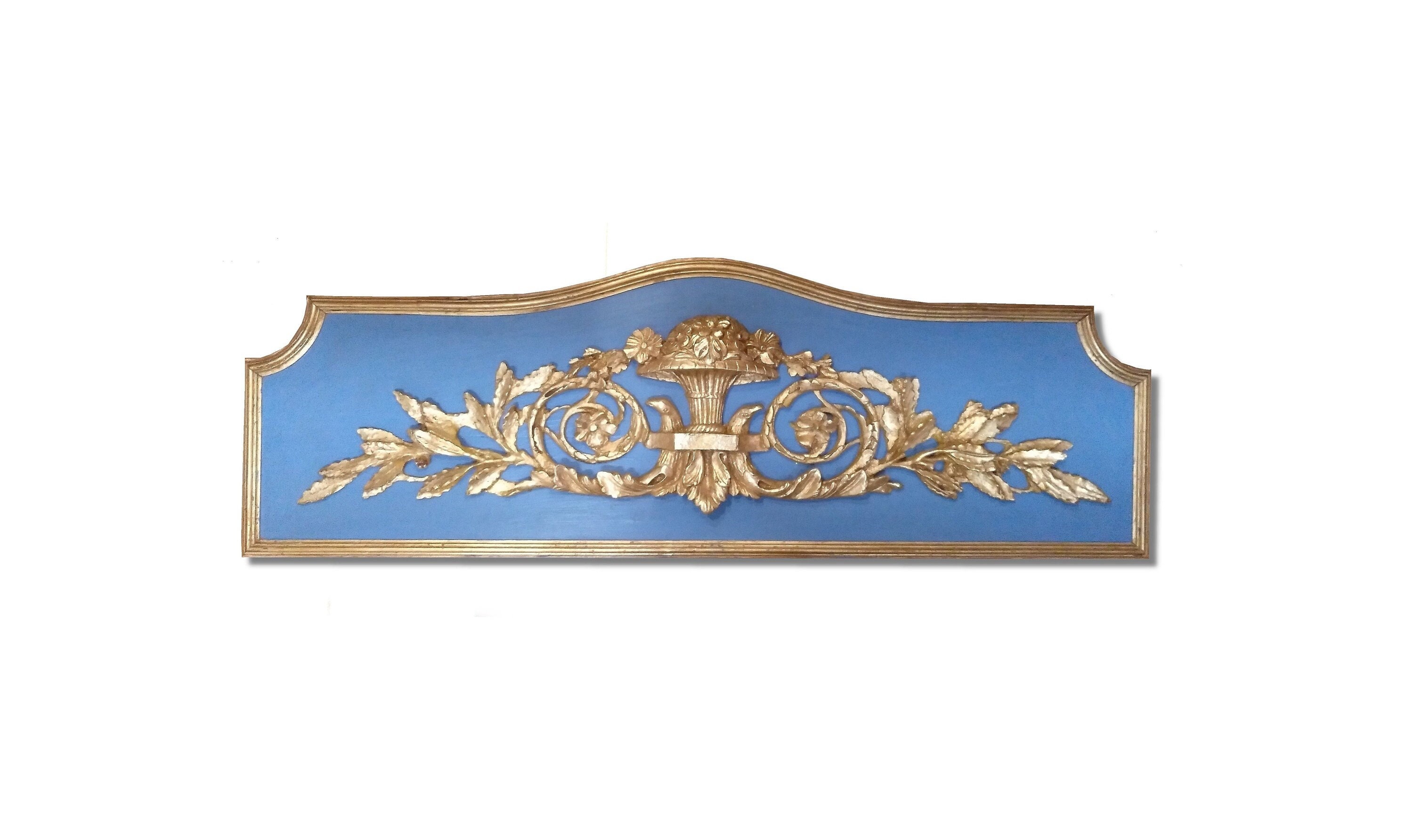 french vintage french decor Louis xv  panel pediment wall panel  Goldlesf pediments  Pediment  Pediment wood paneling