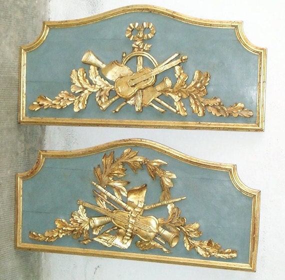 French Decor Wood Paneling Louis Xvi Pediment Wood Wall Etsy