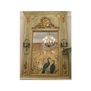 French Trumeau mirror Louis XVI antic trumeau mirror. french fireplace mirror Fireplace trumeau mirror style LOUIS XVI