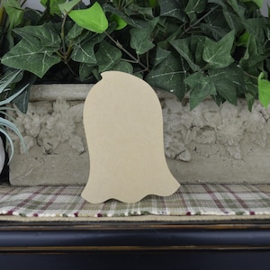 Ghost Wood Cutout- DIY Halloween Home Decor- Ghost Crafts for Mantle- Wood Crafts for Kids- Farmhouse Decor for Halloween- Wood Ghost
