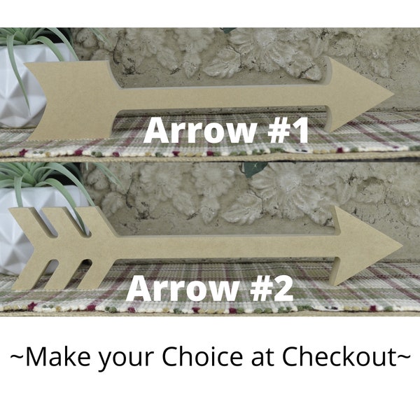 Arrow Wood Craft- Cutout- Arrow Decoration- DIY Arrow for Bedroom Decor- Unfinished MDF Wood Arrows- Valentines Day Craft- Craft for Kids-