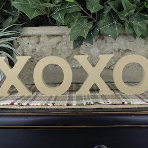 XOXO Wood Letters- DIY Valentine Craft- Unfinished Valentines Day-  Craft for Kids- XOXO Mdf Wood Letters- Diy Valentines Crafts for Home