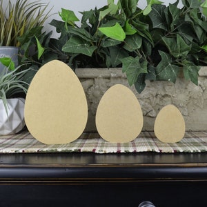 Tiered Tray Decor for Easter- Easter Egg- Easter Crafts- FreeStanding- Easter Craft for Kids- DIY Unfinished Wood Egg- Easter Egg Cutout