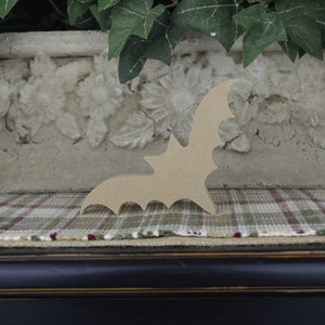 Bat Wood Craft- DIY Halloween Craft - Unfinished Fall Mantle Decorations- DIY Tiered Tray Wood Bat Craft- Bat Cutout- Bat Decoration Bild 1