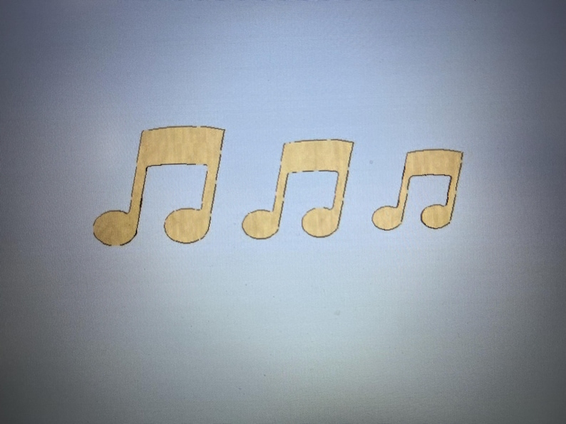 Note Cut Out Music Note Wood Cutout- Music Cutout for Kids- DIY Music Decor- Free ...