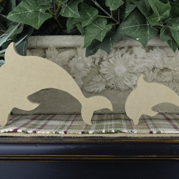 DIY Dolphin Wood Craft- Unfinished Dolphin Wood Cutout- DIY Marine Animal Craft- Craft for kids- Dolphin Craft - Craft for Adults