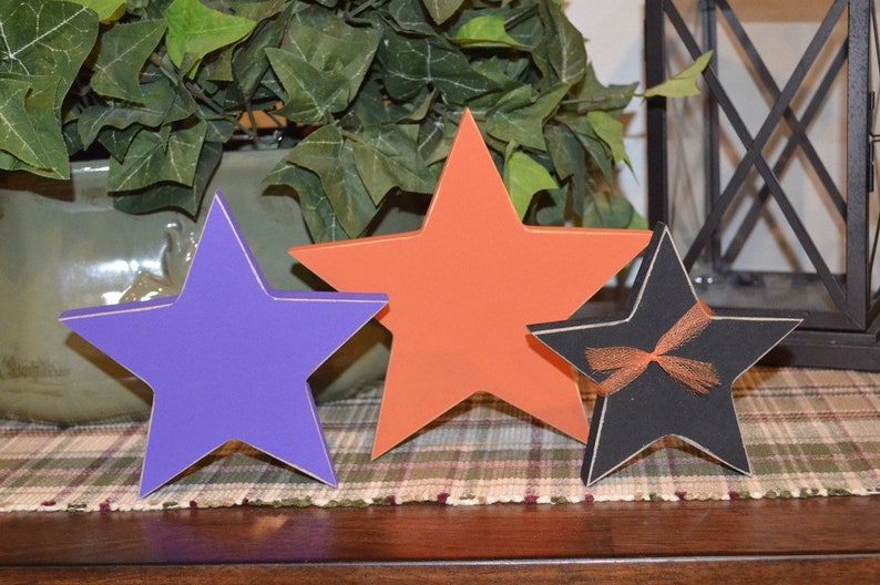 Unfinished Wooden Stars Set Of 3 4th Of July Decor Etsy