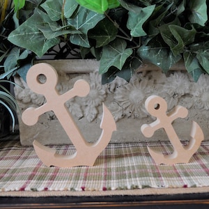 Anchor Wood Craft- Anchor Cutout for Kids- DIY Summer Decor- Free Standing- DIY Beach Craft- Diy Anchor Cutout- Ocean Decor