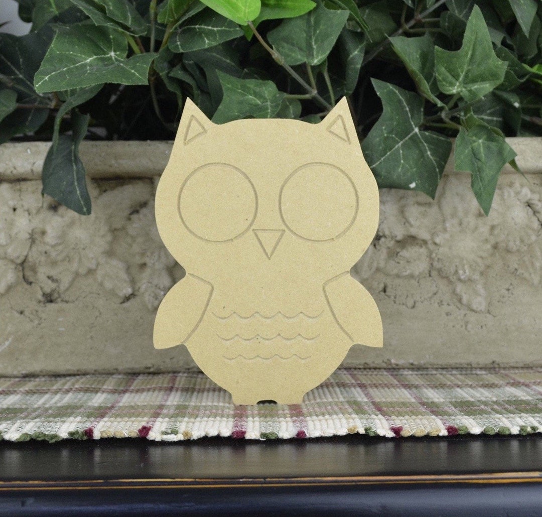Owl Wood Cutout Fall Craft for Kids Owl for Girls Bedroom Etsy