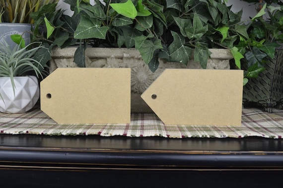 Wood Tags- Tag Cutouts- Free Standing- DIY tags- Unfinished Tag Craft- MDF Tags- Wooden Tags