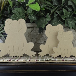 Frog Wood Cutout- FreeStanding- Frog Craft for Kids- DIY Unfinished Wood Frog- Frog Decoration- Frog for Boy&#39;s Room