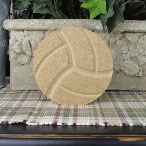 VolleyBall Craft- Wood VolleyBall Cutout- Unfinished Sports Decor- DIY Soccer Craft- Sports Decor-Free Standing-Craft for Kids-Sports Craft