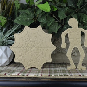 Bat Wood Craft- DIY Halloween Craft - Unfinished Fall Mantle Decorations- DIY Tiered Tray Wood Bat Craft- Bat Cutout- Bat Decoration Bild 9