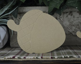 Manualidad de bellota - Decoración otoñal DIY - Recorte de madera de bellota sin terminar - Independiente - Manualidad para la decoración de Acción de Gracias - Manualidad de bellota de madera MDF para otoño