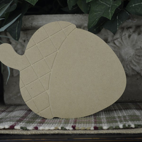 Acorn Craft- DIY Fall Decoration - Unfinished Acorn Wood Cutout- Free Standing- Craft for Thanksgiving Decor- Acorn wood craft for Fall