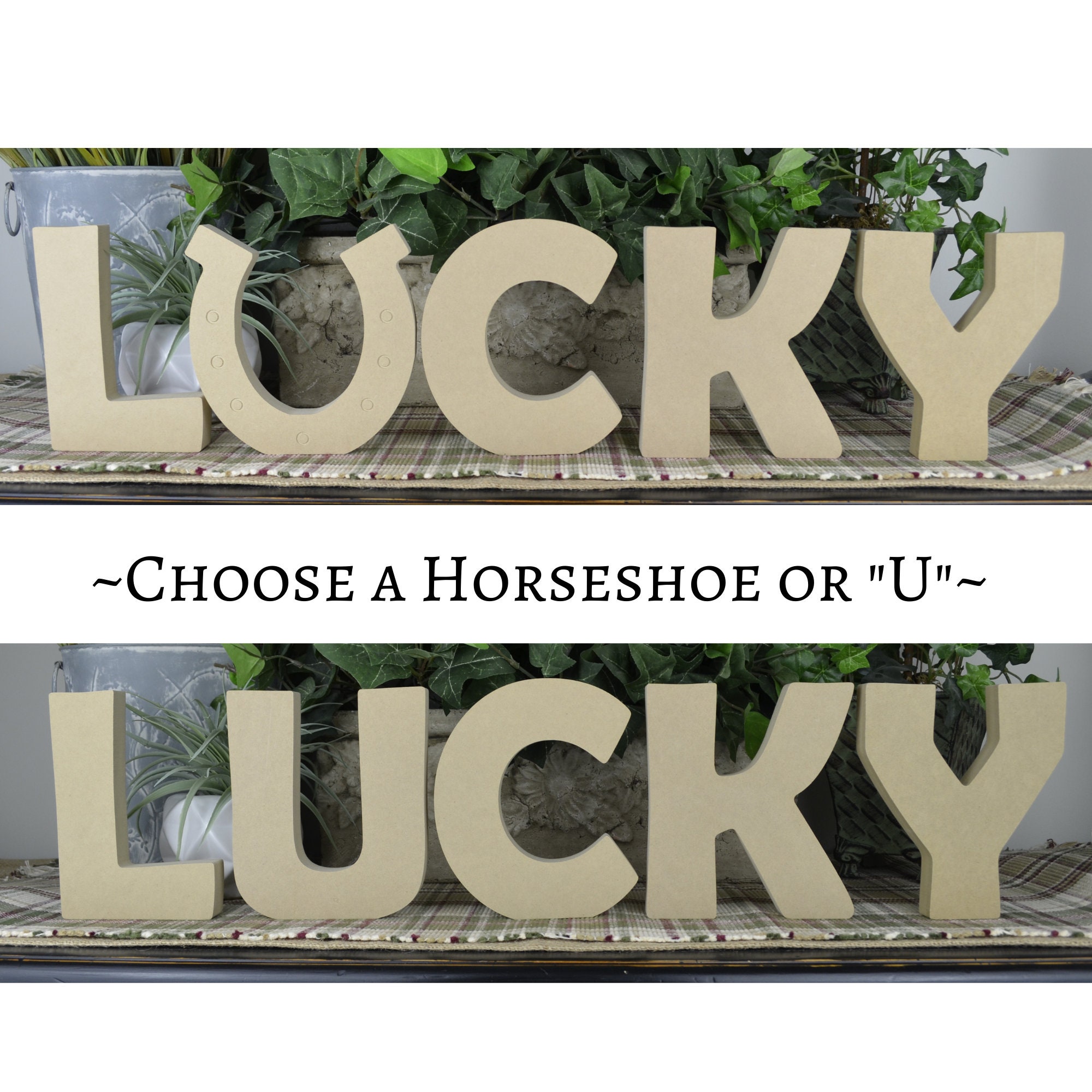 Lucky Letters Wood Cutout DIY St. Patrick's Craft  Etsy