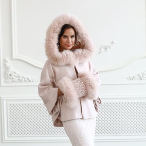 Bridal Jacket for Winter Wedding Dress, Ivory Wedding Coat
