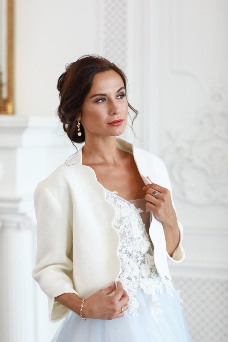 Bridal Jacket for Winter Wedding Dress Ivory Bridal Coat - Etsy