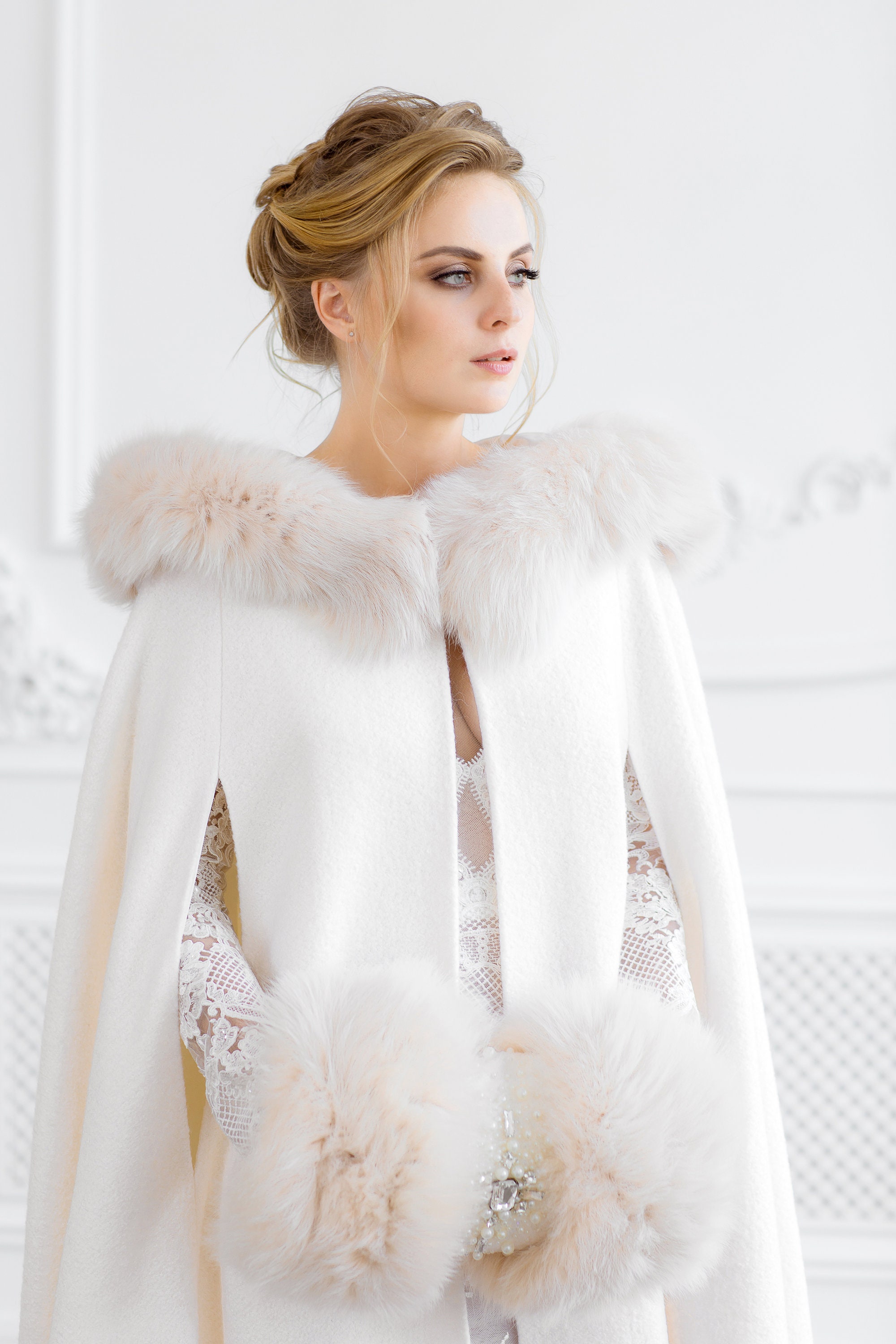 Fluffy wedding jacket Clearance