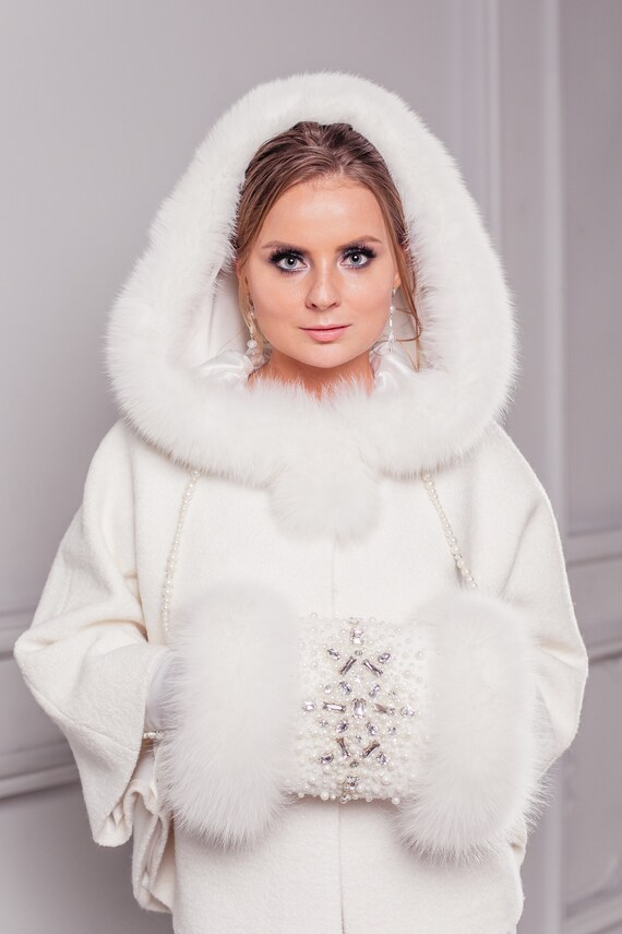 Bridal Jacket for Winter Wedding Dress, Ivory Wedding Coat