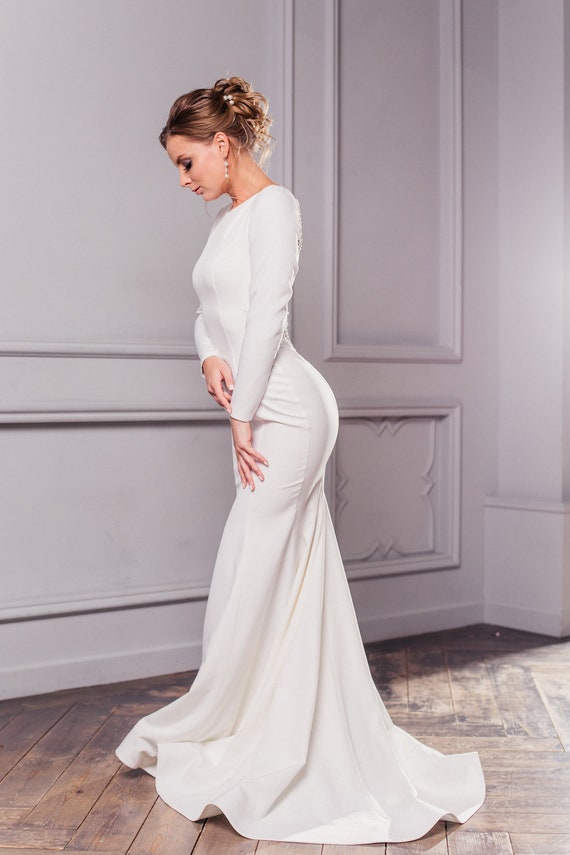 modest mermaid wedding dresses