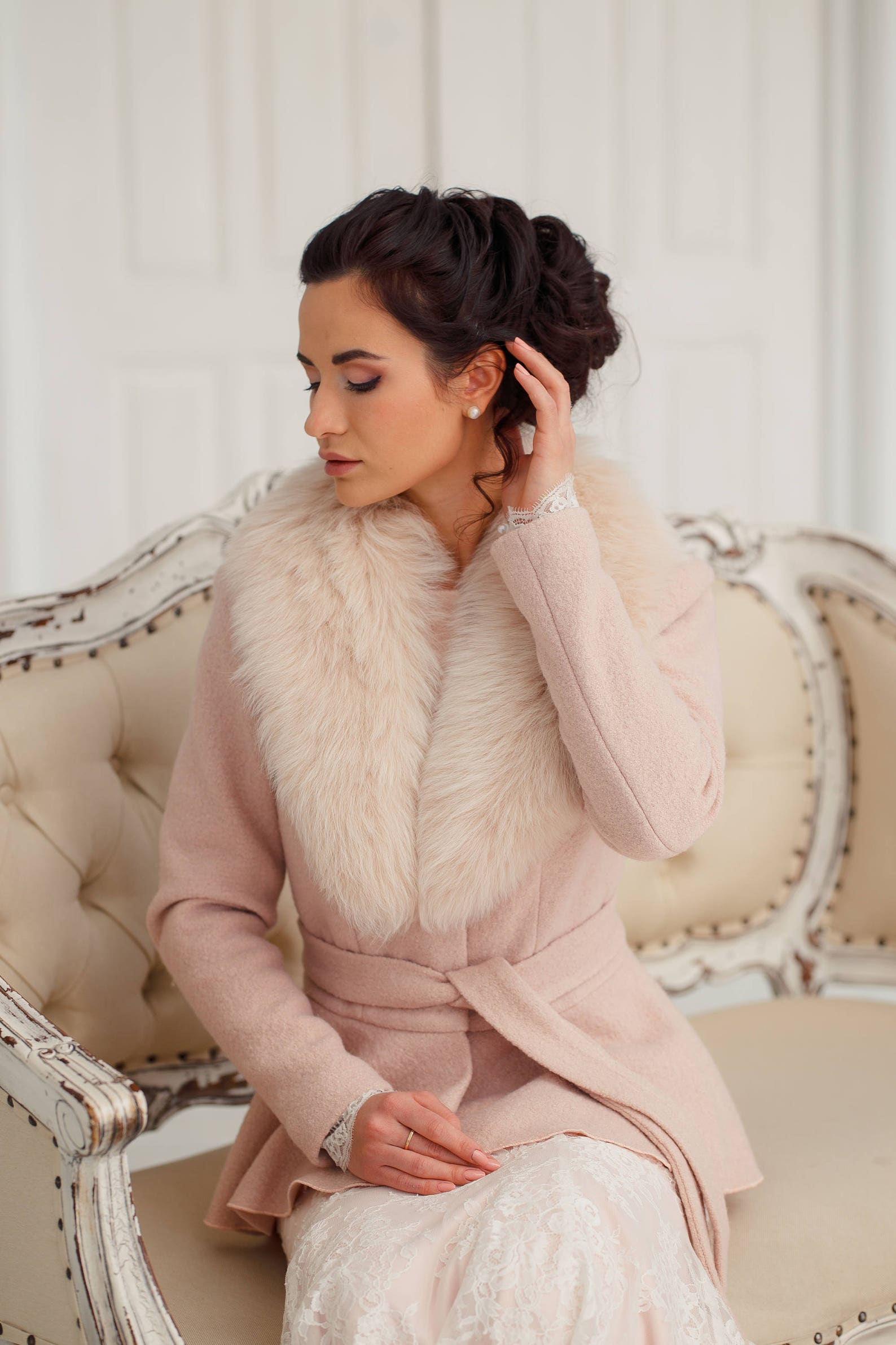 Bridal Jacket for Winter Wedding Dress Fur Wedding Coat for - Etsy