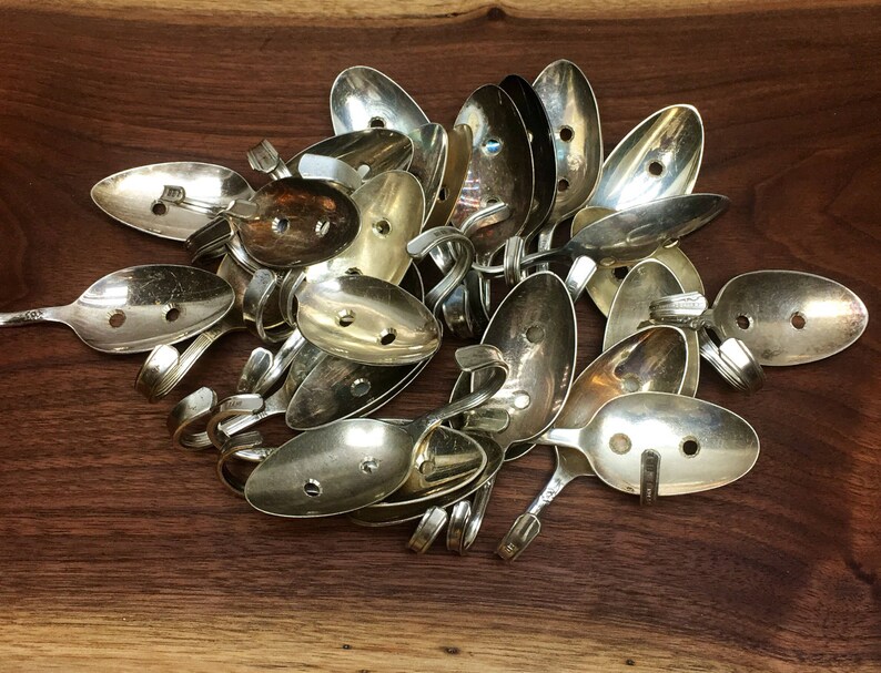 Assorted Hooks Spoon Hangers From Antique Vintage Silverplate Etsy