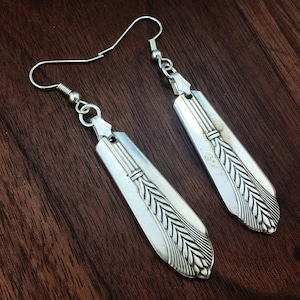 Spoon Earrings &quot;Allure&quot; From Antique Vintage WM Rogers Silverplate Silverware