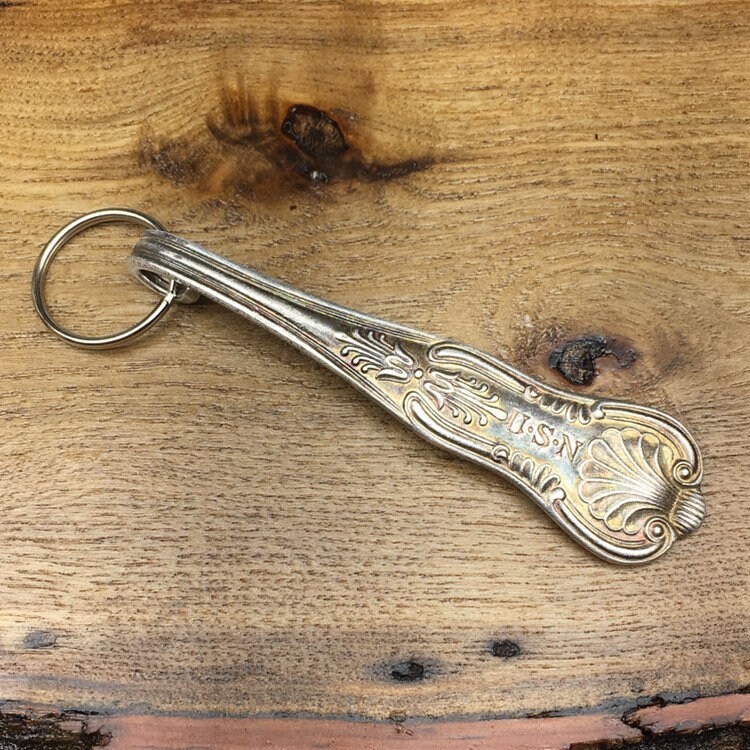 U.S.N. Vintage Purse Hook Silver Key Finder Key Ring Keychain Etsy