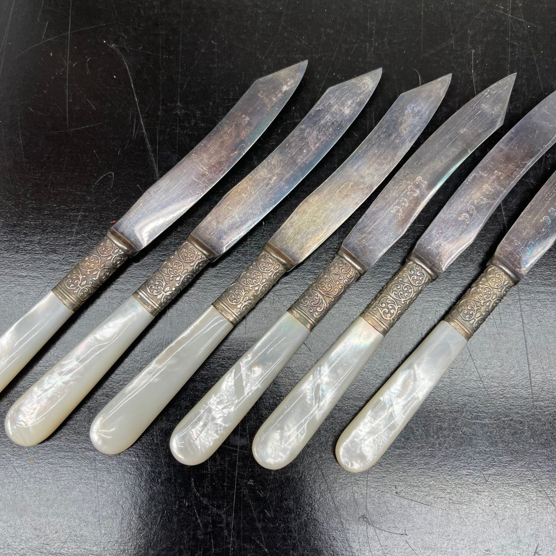 1 Fancy Letter Opener Vintage Repurposed Sterling & Mother of Etsy