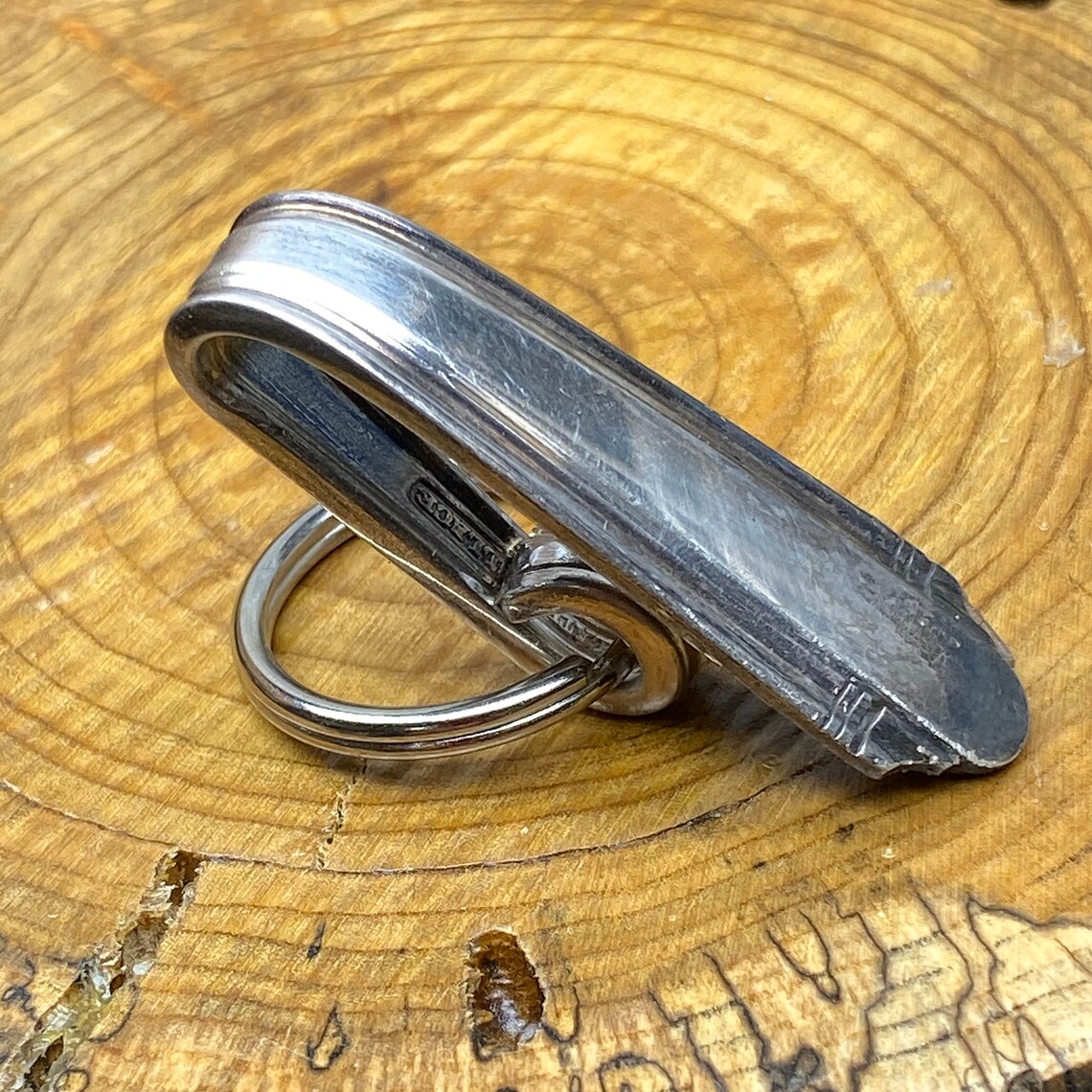 Vintage Purse Hook Silver Key Finder Key Ring Keychain Etsy