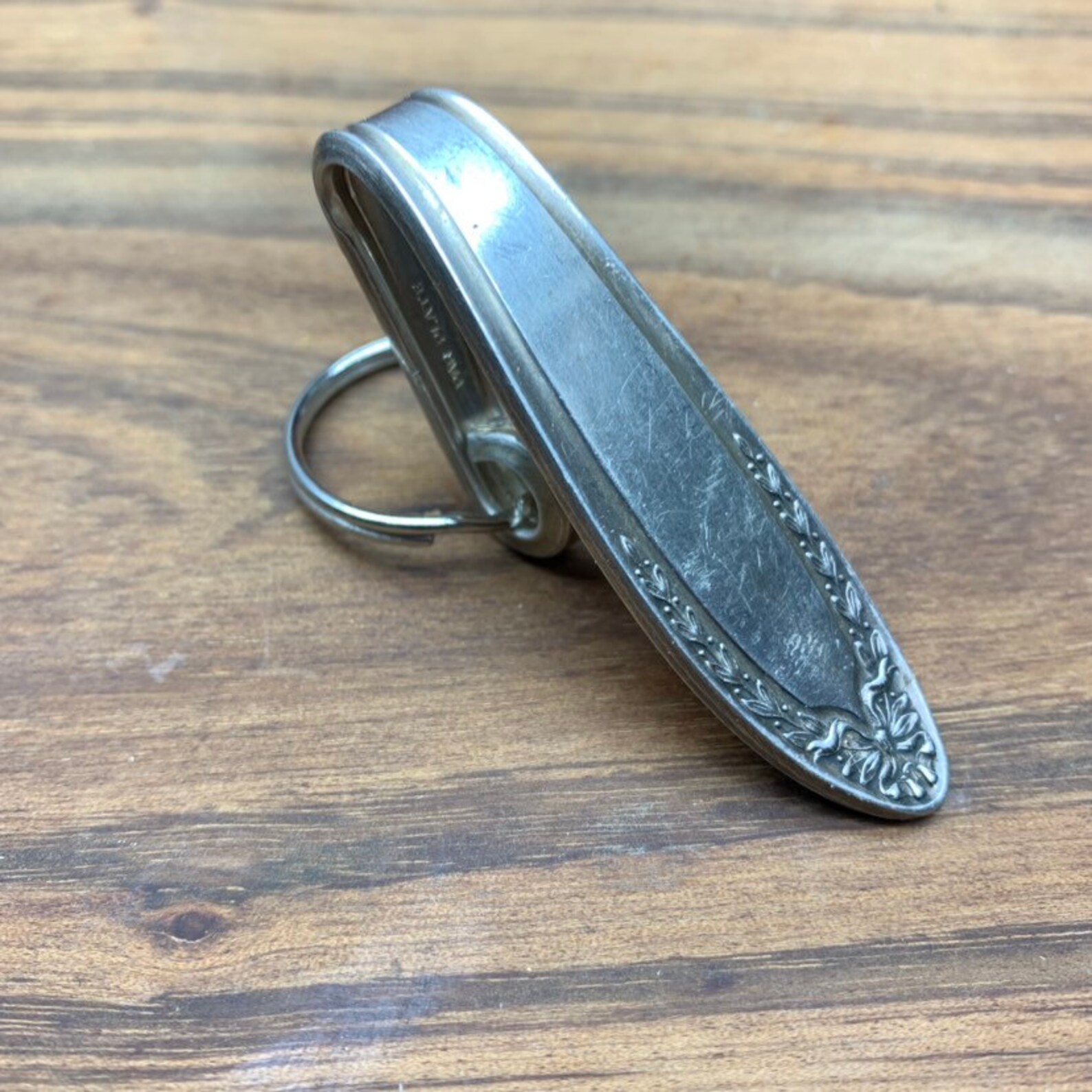 Vintage Purse Hook Clip Silver Key Finder Key Ring Keychain Etsy