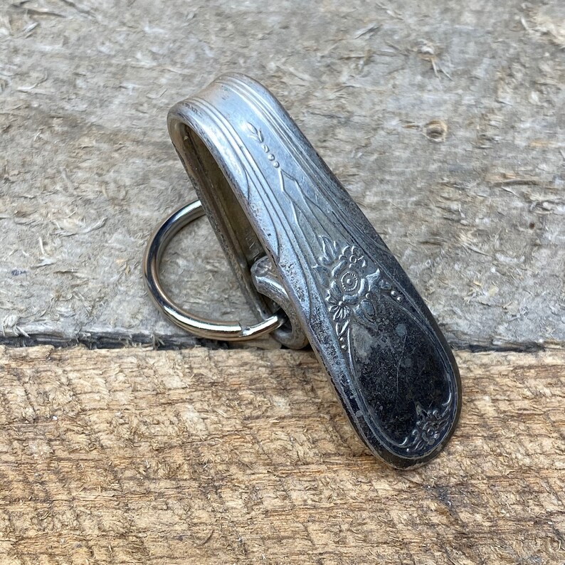 Vintage Purse Hook Silver Key Finder Key Ring Keychain Etsy