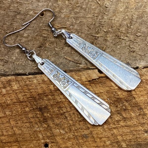 Spoon Earrings Very Rare Pattern Antique Vintage Silverplate Silverware Gift Christmas Rogers a1 Oneida