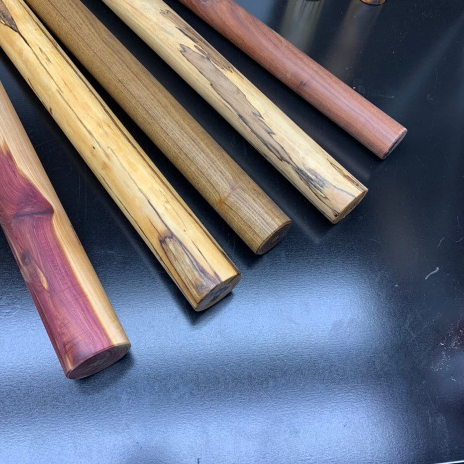 Solid Wood Straight Rolling Pin. Walnut Cherry Dogwood Etsy