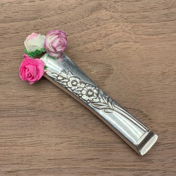 Magnetic Bud Vase Boutonniere Strong Magnet Lapel Pin Antique 