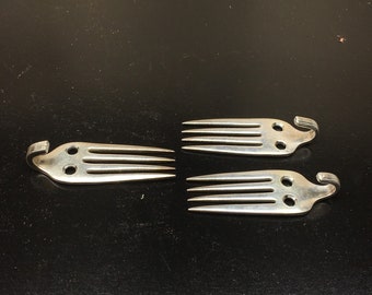 Fork 1pc Assorted Hook Hangers From Antique Vintage Silverplate Silverware. Pre-drilled W/ Screws Ready to Mount Tea Coffee Cup Mug