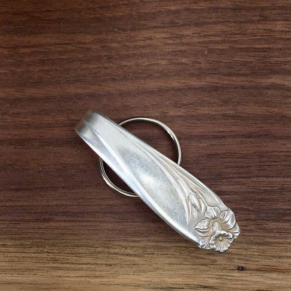 Vintage Silver Purse Hook Key Finder Key Holder Ring Upcycle Etsy