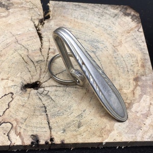 Vintage Purse Hook Silver Key Finder Key Ring Keychain Silverplate Silverware Antique Tie Bar Money Clip