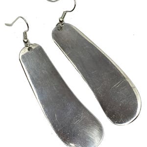 Silverware Earrings Polished Butter Knife Oneida Rogers Wallace Silver Antique Vintage Silverplate Silverware Gift