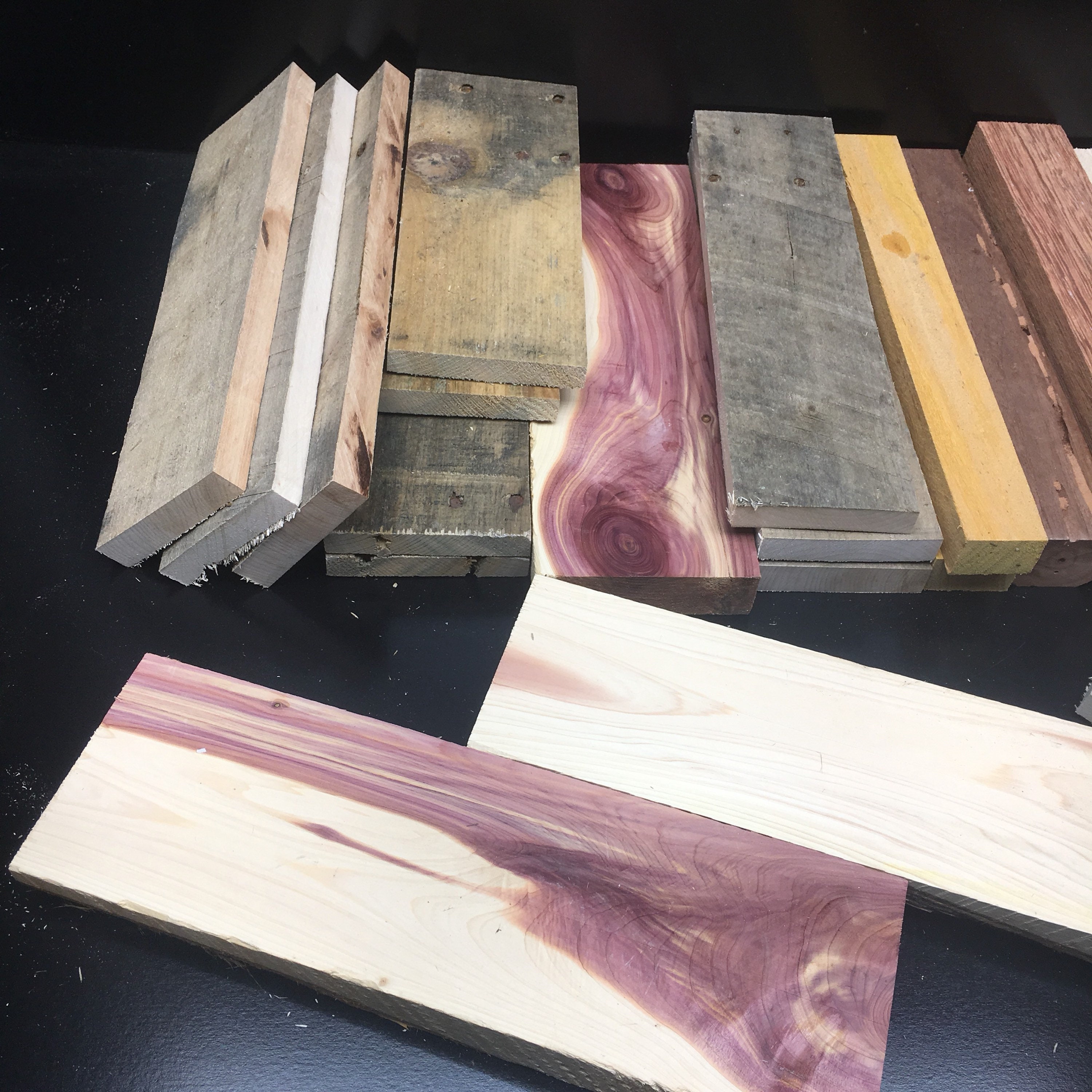 1 Box of Assorted Woods / Lengths Thicknesses Lumber Random Etsy