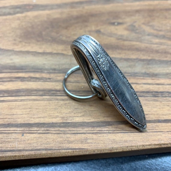 TwoCartersandCo Sterling Purse Hook Key Finder Key Holder Ring Upcycle Pocket Keychain Silverware Vintage Silver 925