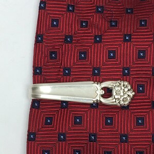 Tie Bar / Money Clip Clasp and More Made From Antique Silverplate Silverware Vintage Eternally Yours