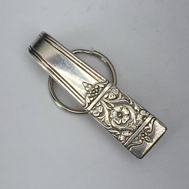 Vintage Purse Hook Clip Silver Key Finder Key Ring Keychain Etsy
